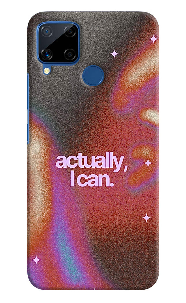 Pink Aura Realme C15 Hard Case Back Cover by Casekaro