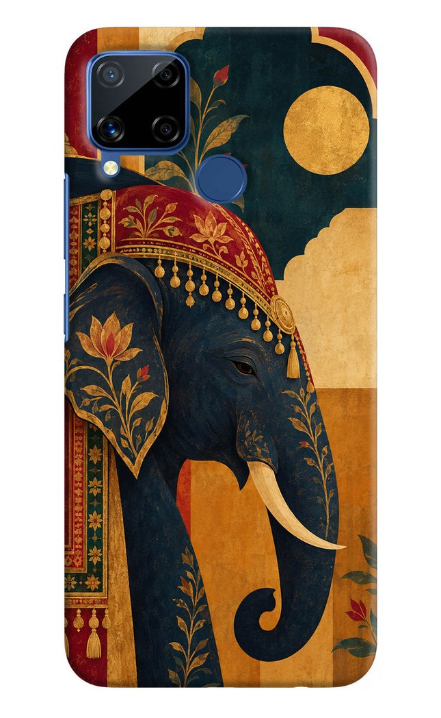 Royal Elephant Realme C15 Hard Case Back Cover by Casekaro