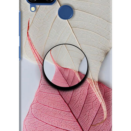White Pink Leaf Realme C15 Pop Case by Casekaro