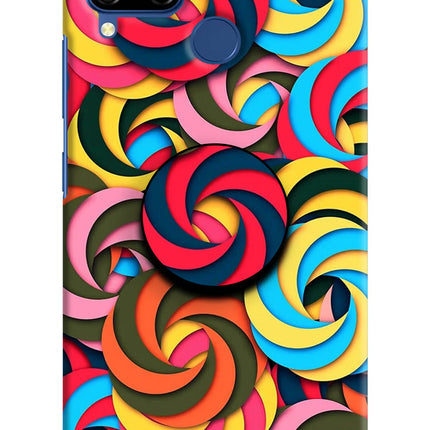 Spiral Pattern Realme C15 Pop Case by Casekaro