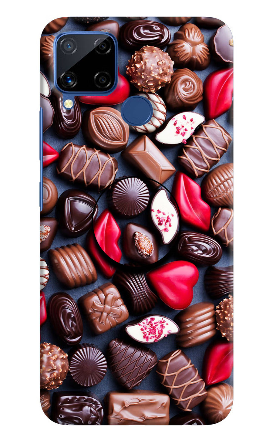 Chocolates Realme C15 Pop Case, Hard case