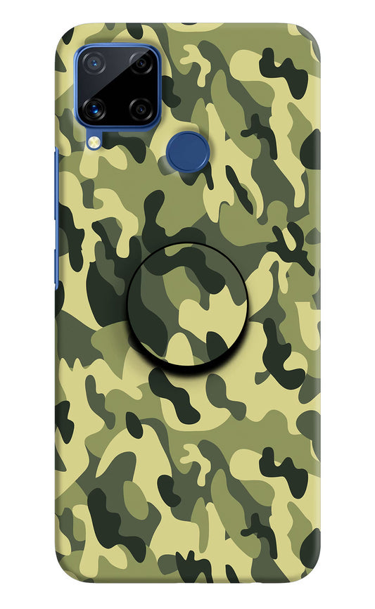 Camouflage Realme C15 Pop Case by Casekaro