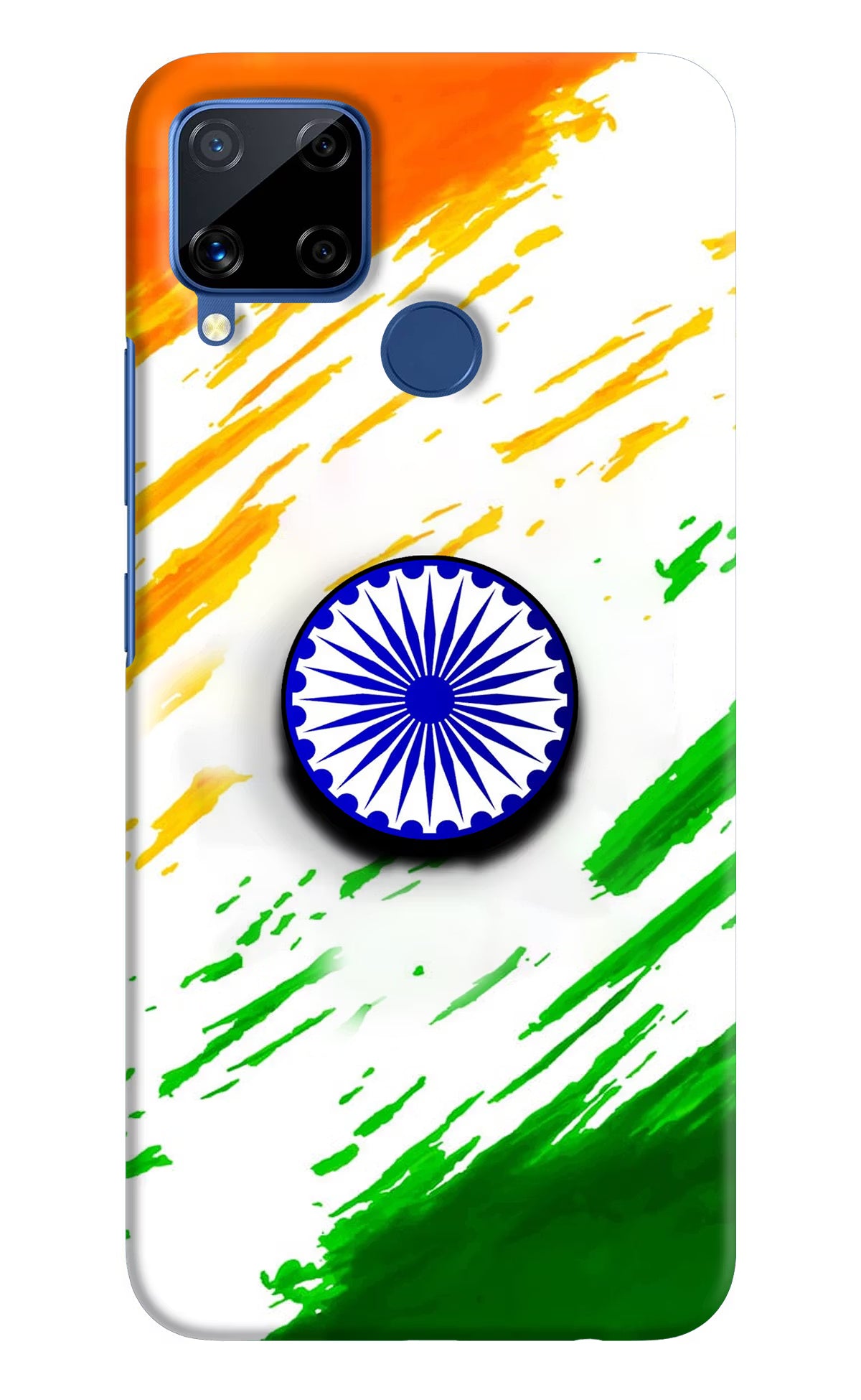 Indian Flag Ashoka Chakra Realme C15 Pop Case by Casekaro