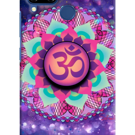 Om Purple Realme C15 Pop Case by Casekaro