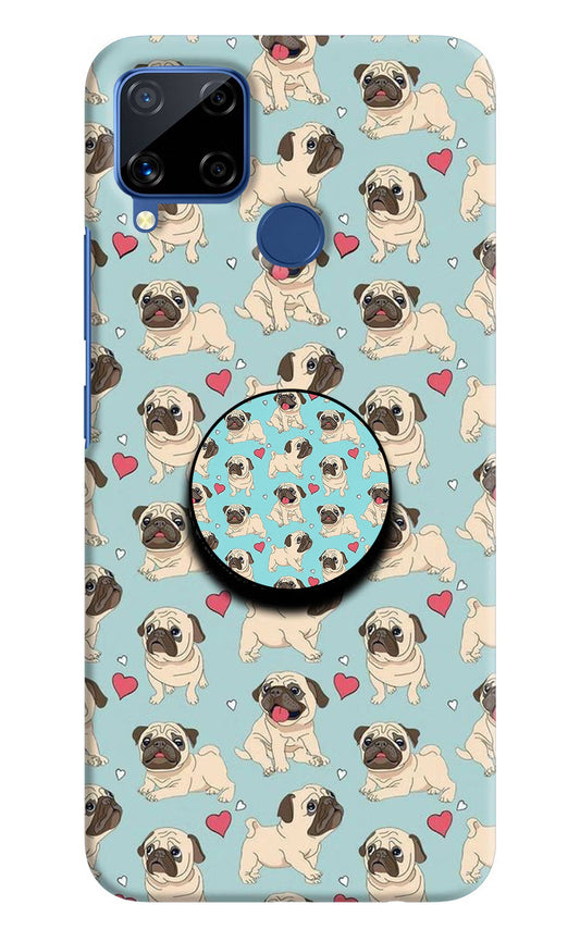 Pug Dog Realme C15 Pop Case by Casekaro