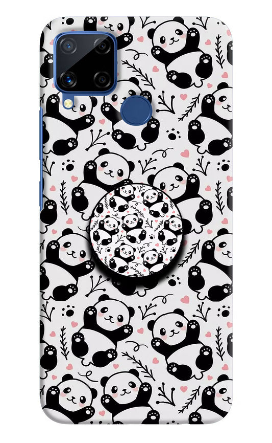 Cute Panda Realme C15 Pop Case by Casekaro