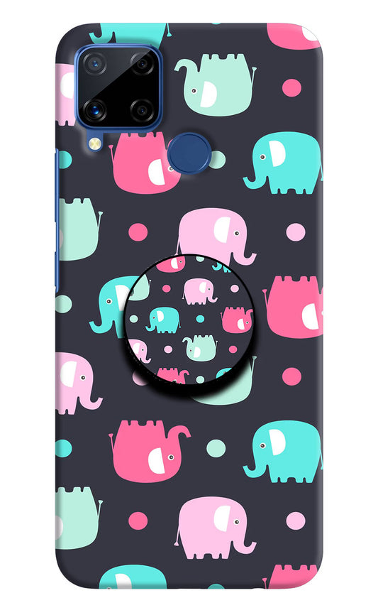 Baby Elephants Realme C15 Pop Case by Casekaro
