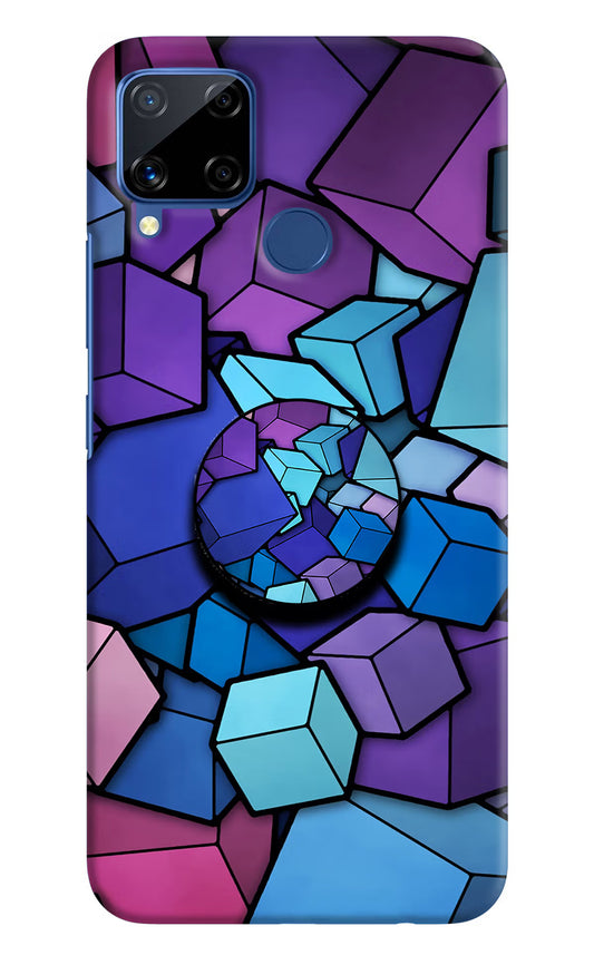 Cubic Abstract Realme C15 Pop Case by Casekaro