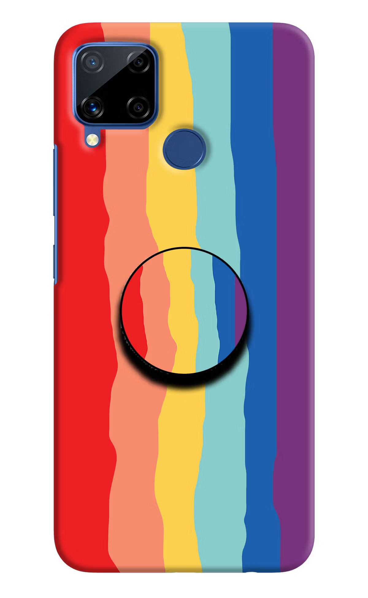 Rainbow Realme C15 Pop Case by Casekaro