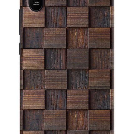 Wooden Cube Design Redmi 9A/9i Hard Case Back Cover by Casekaro
