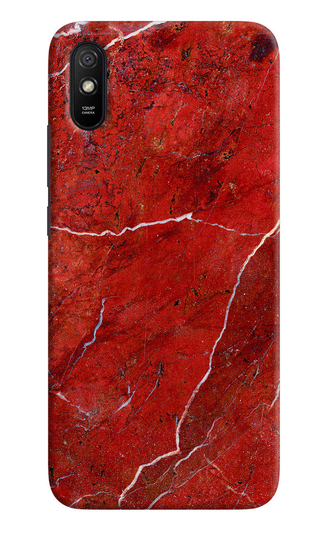 Red Marble Design Redmi 9A/9i Hard Case Back Cover by Casekaro