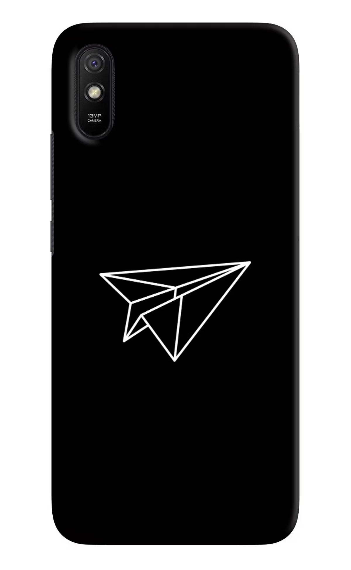Paper Plane White Redmi 9A/9i Hard Case Back Cover by Casekaro