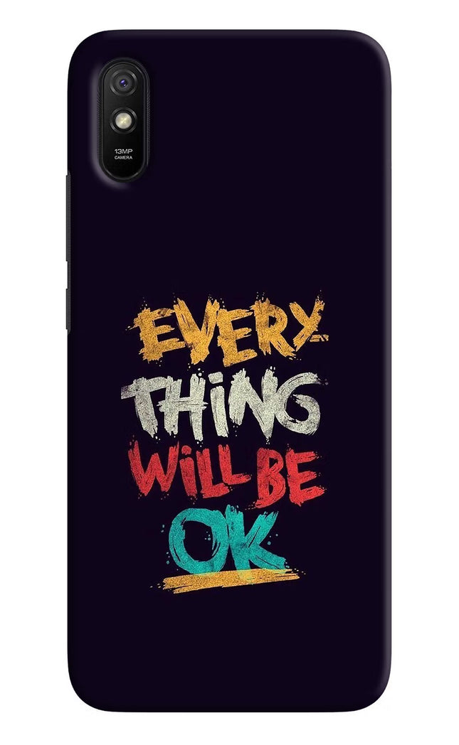 Everything Will Be Ok Redmi 9A/9i Hard Case Back Cover by Casekaro