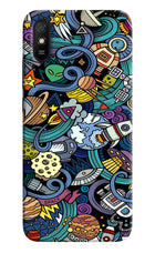 Space Abstract Redmi 9A/9i Hard Case Back Cover by Casekaro