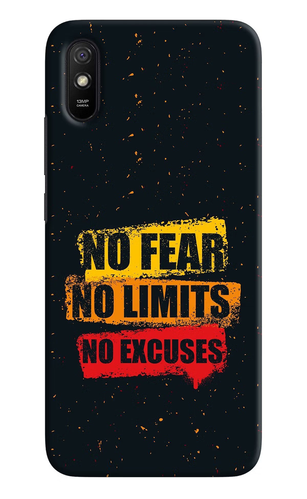 No Fear No Limits No Excuse Redmi 9A/9i Hard Case Back Cover by Casekaro