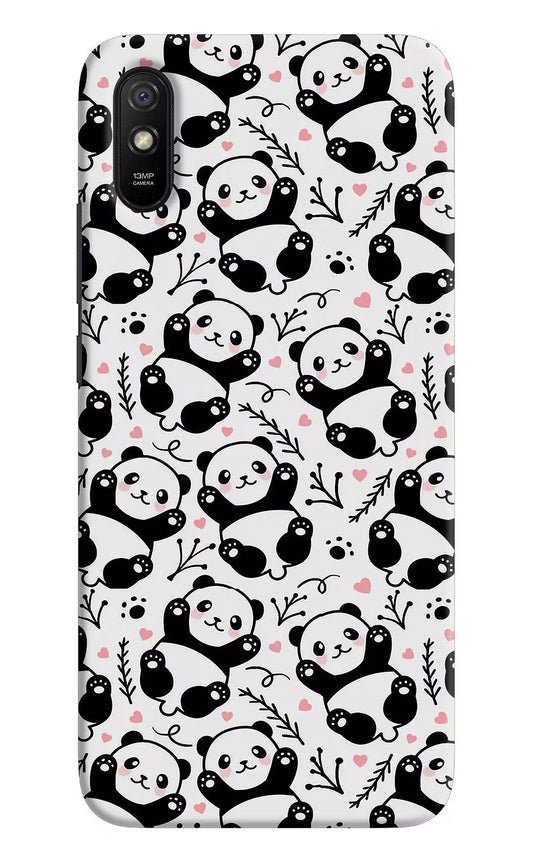 Cute Panda Redmi 9A/9i Hard Case Back Cover by Casekaro