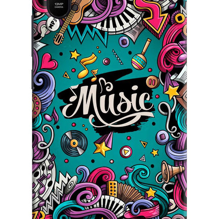 Music Graffiti Redmi 9A/9i Hard Case Back Cover by Casekaro
