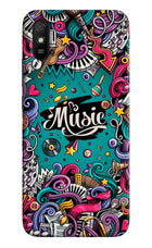 Music Graffiti Redmi 9A/9i Hard Case Back Cover by Casekaro