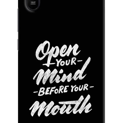 Open Your Mind Before Your Mouth Redmi 9A/9i Hard Case Back Cover by Casekaro
