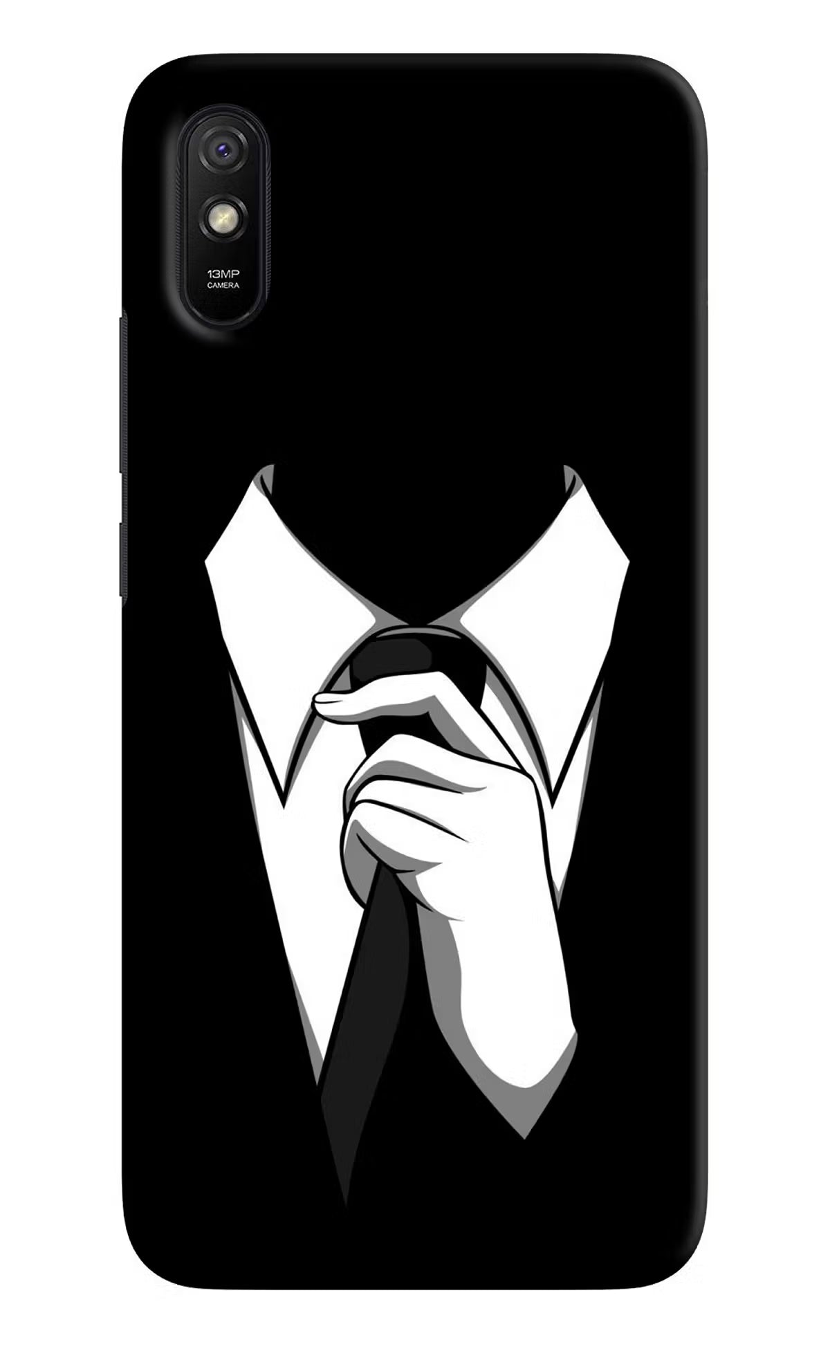 Black Tie Redmi 9A/9i Hard Case Back Cover by Casekaro