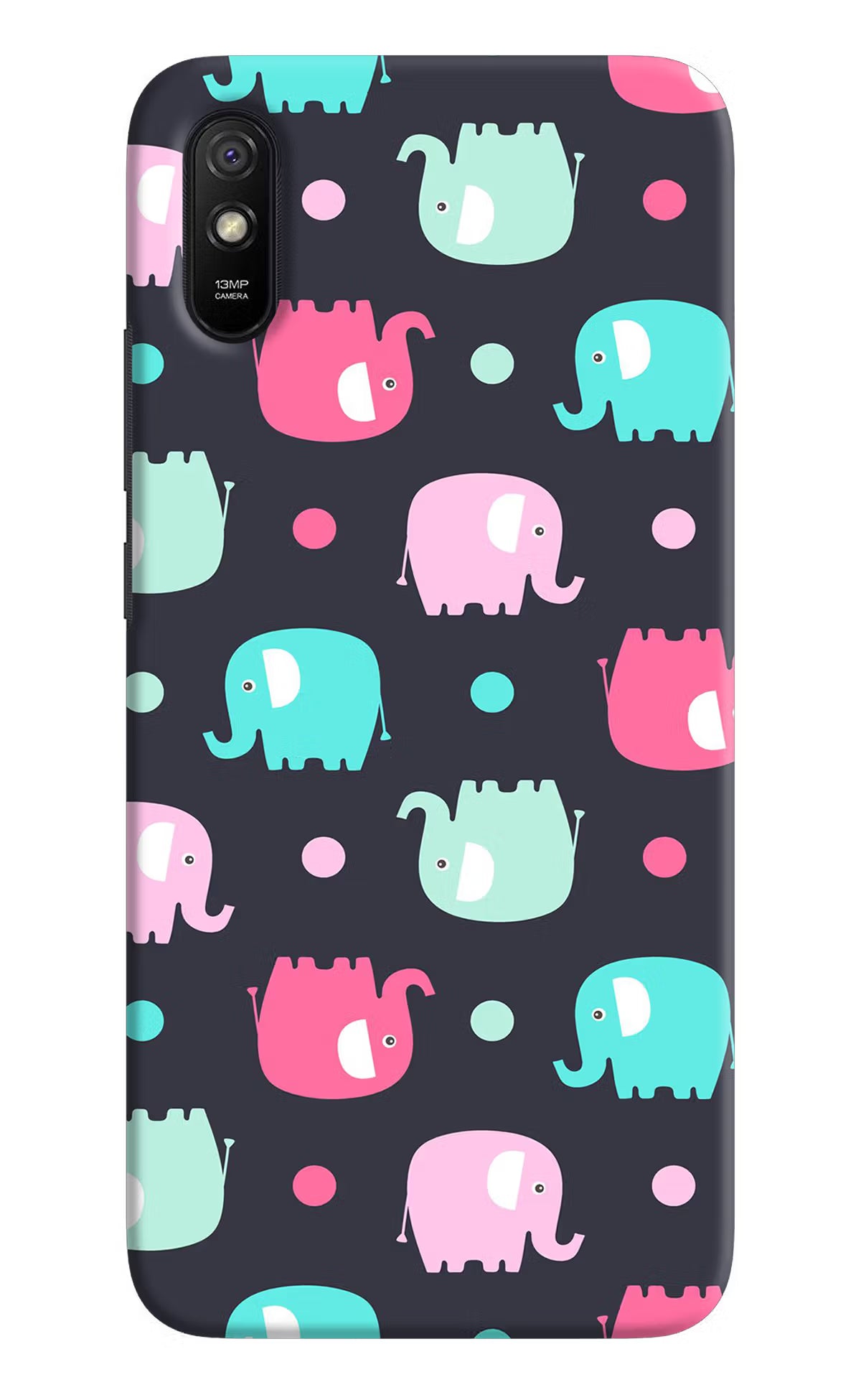 Elephants Redmi 9A/9i Hard Case Back Cover by Casekaro