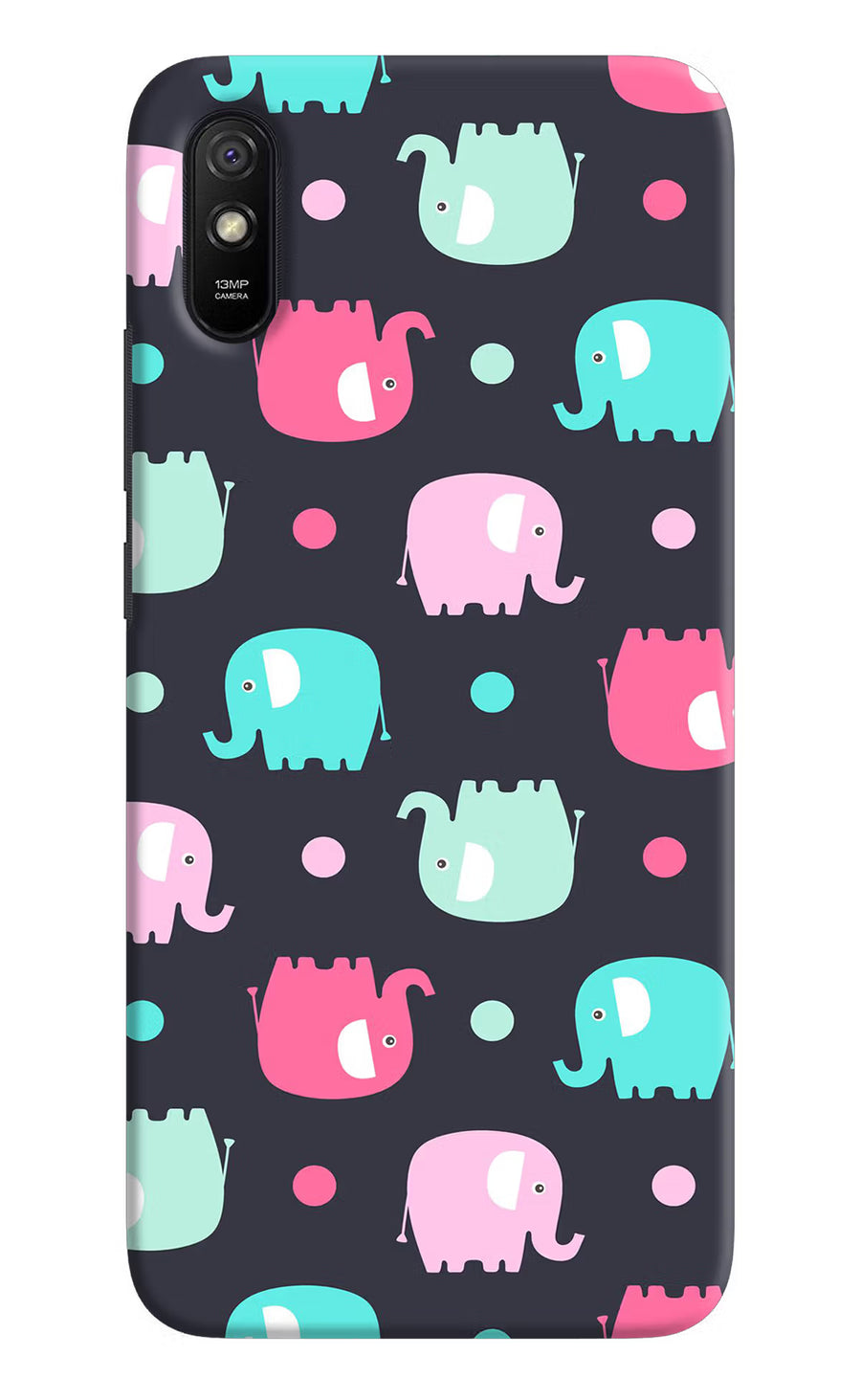 Elephants Redmi 9A/9i Back Cover, Hard case
