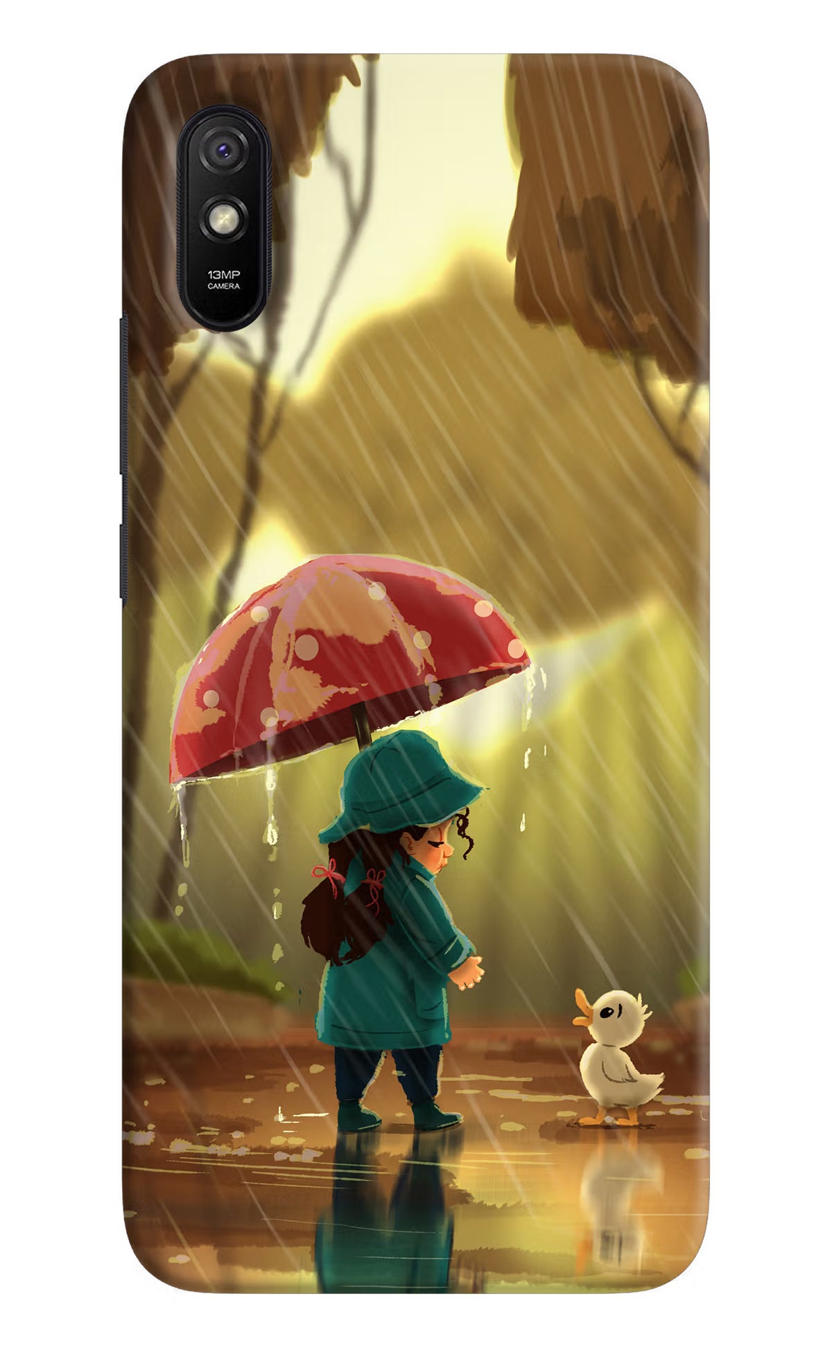 Rainy Day Redmi 9A/9i Hard Case Back Cover by Casekaro