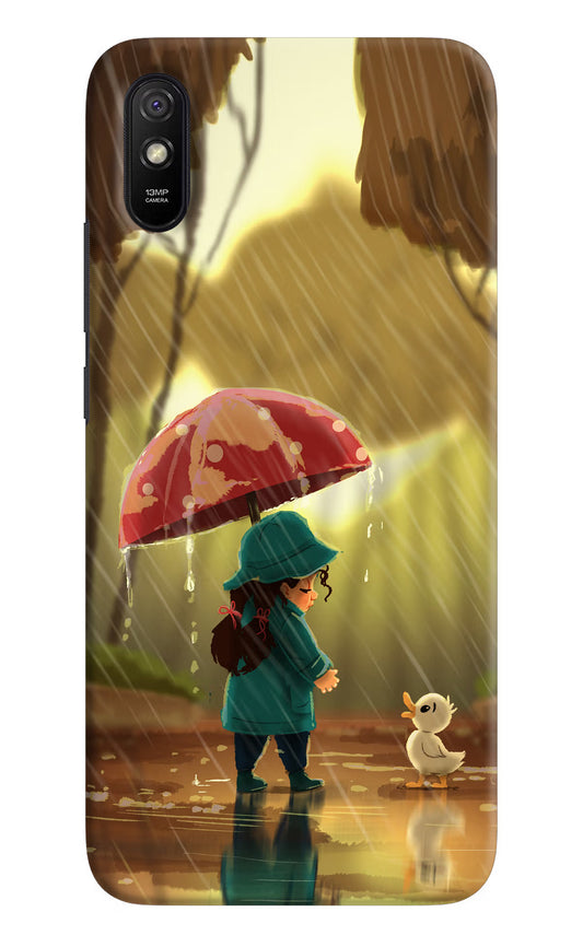 Rainy Day Redmi 9A/9i Hard Case Back Cover by Casekaro