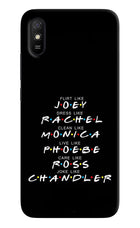 FRIENDS Character Redmi 9A/9i Hard Case Back Cover by Casekaro