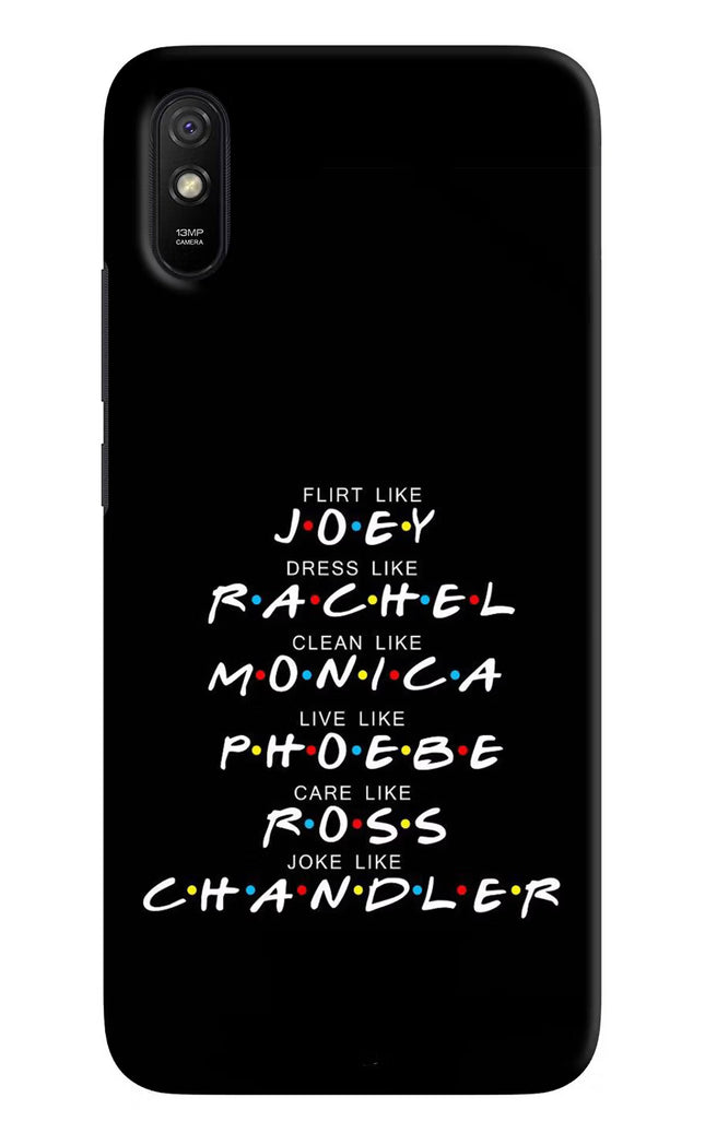 FRIENDS Character Redmi 9A/9i Hard Case Back Cover by Casekaro