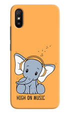 High On Music Redmi 9A/9i Hard Case Back Cover by Casekaro