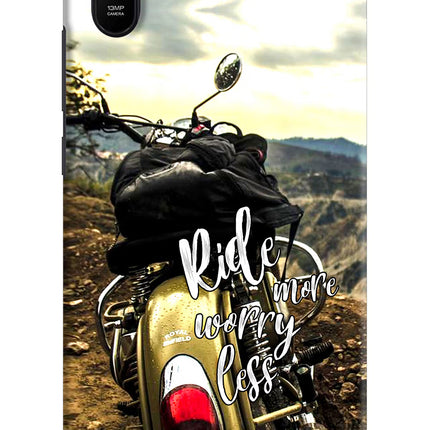 Ride More Worry Less Redmi 9A/9i Hard Case Back Cover by Casekaro