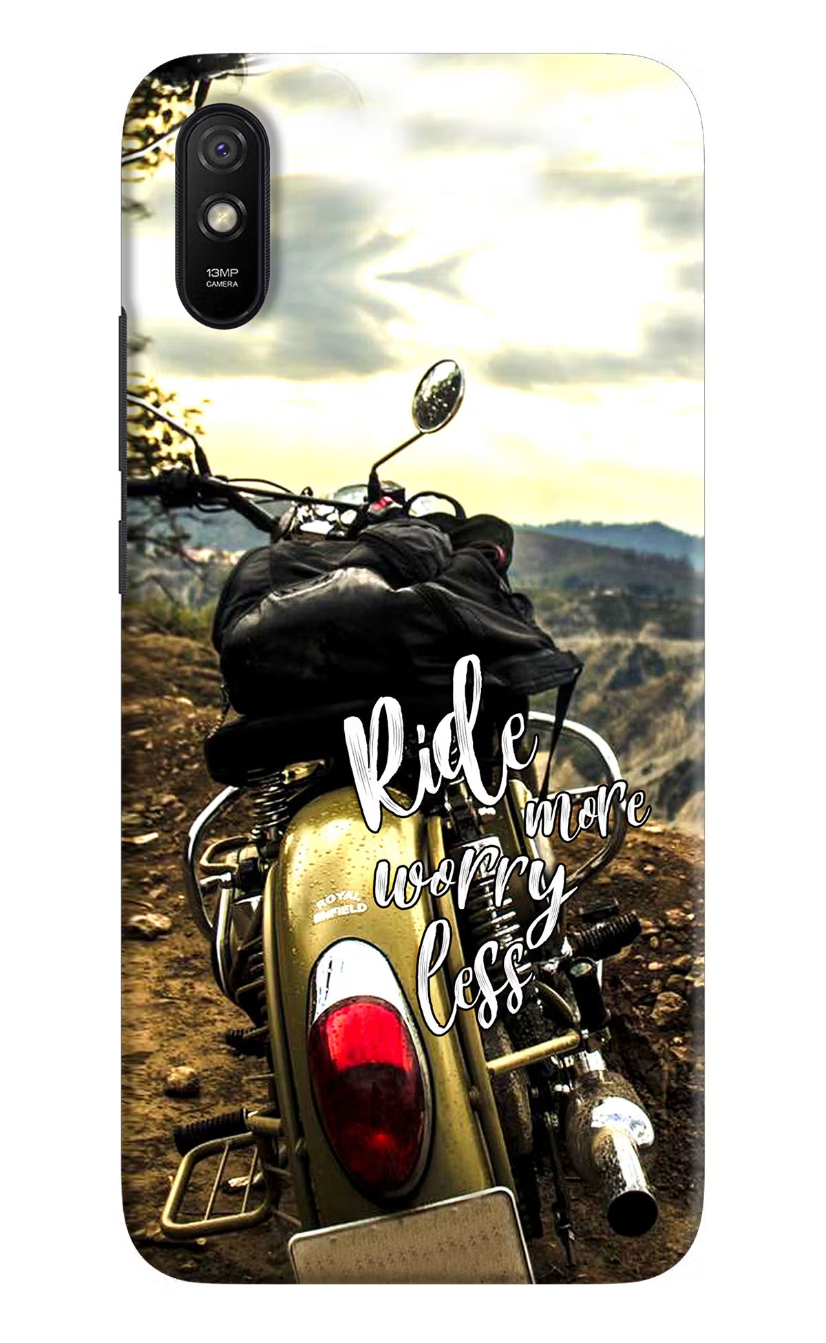 Ride More Worry Less Redmi 9A/9i Hard Case Back Cover by Casekaro