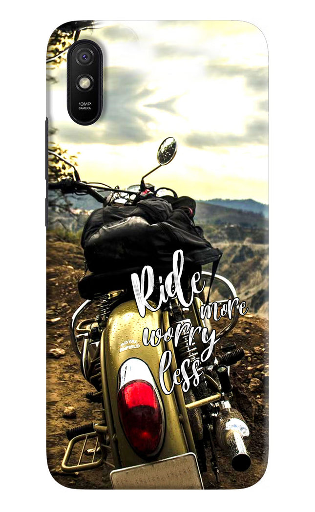 Ride More Worry Less Redmi 9A/9i Hard Case Back Cover by Casekaro