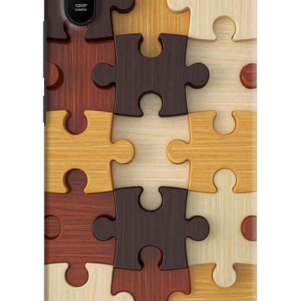 Wooden Puzzle Redmi 9A/9i Hard Case Back Cover by Casekaro