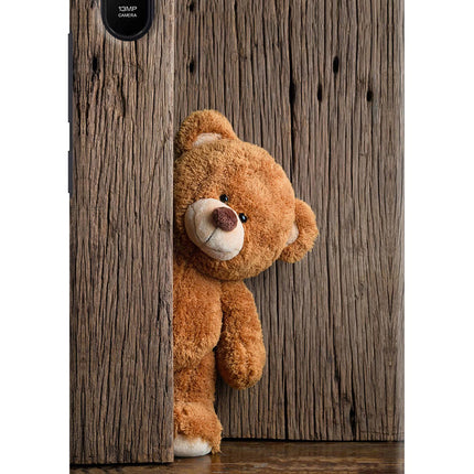 Teddy Wooden Redmi 9A/9i Hard Case Back Cover by Casekaro