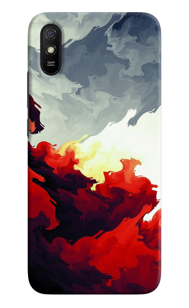 Fire Cloud Redmi 9A/9i Hard Case Back Cover by Casekaro