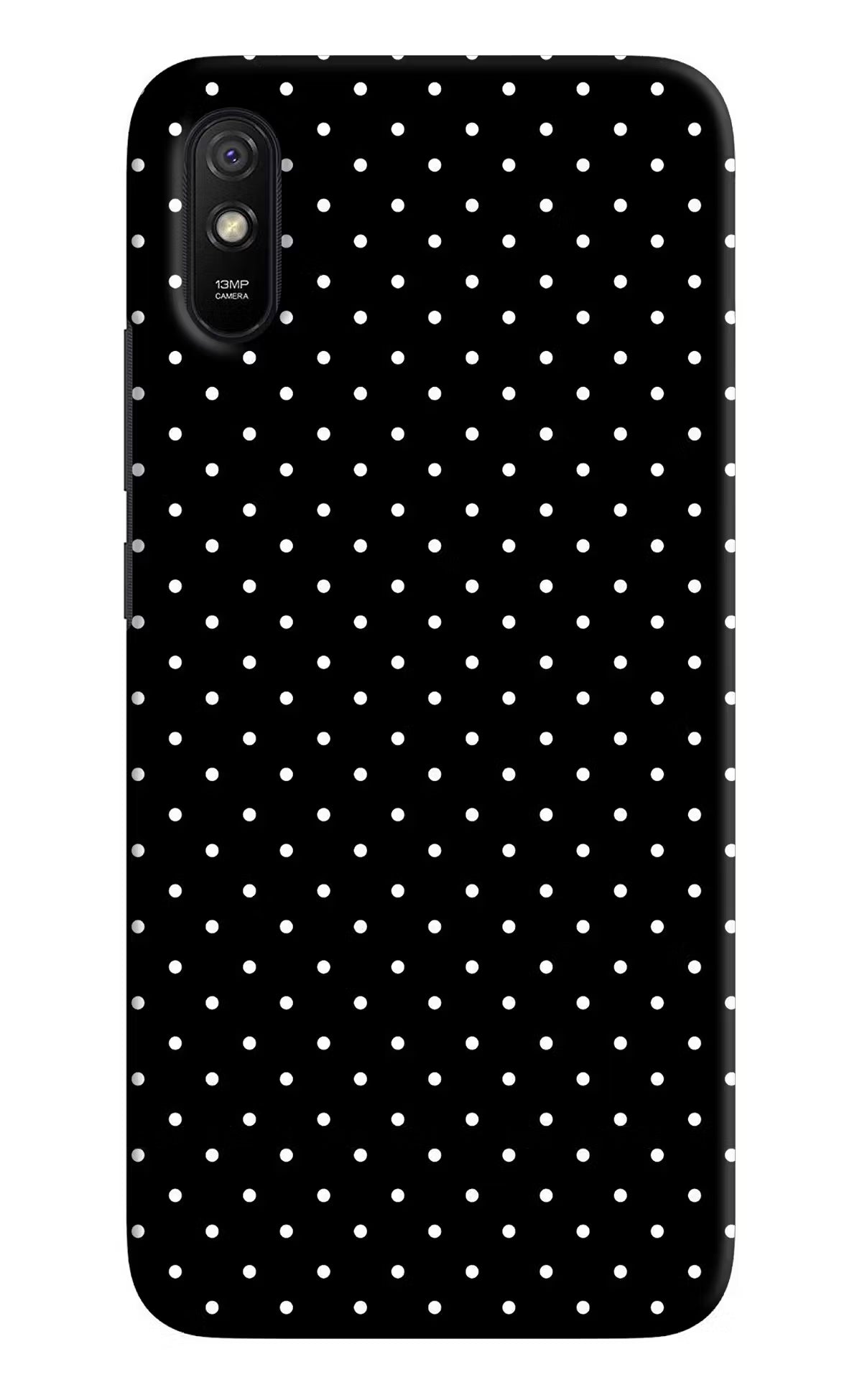 White Dots Redmi 9A/9i Hard Case Back Cover by Casekaro