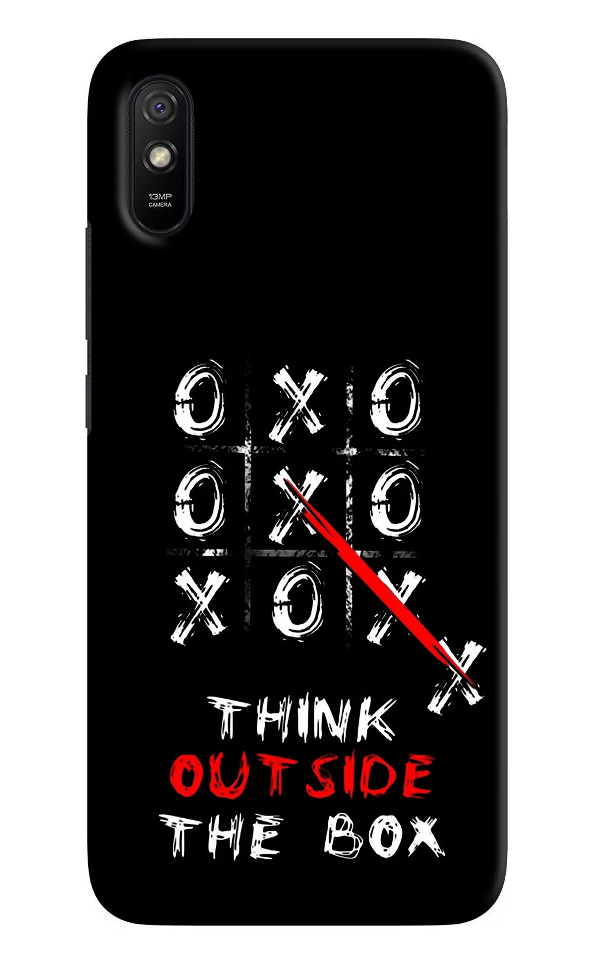 Think out of the BOX Redmi 9A/9i Hard Case Back Cover by Casekaro