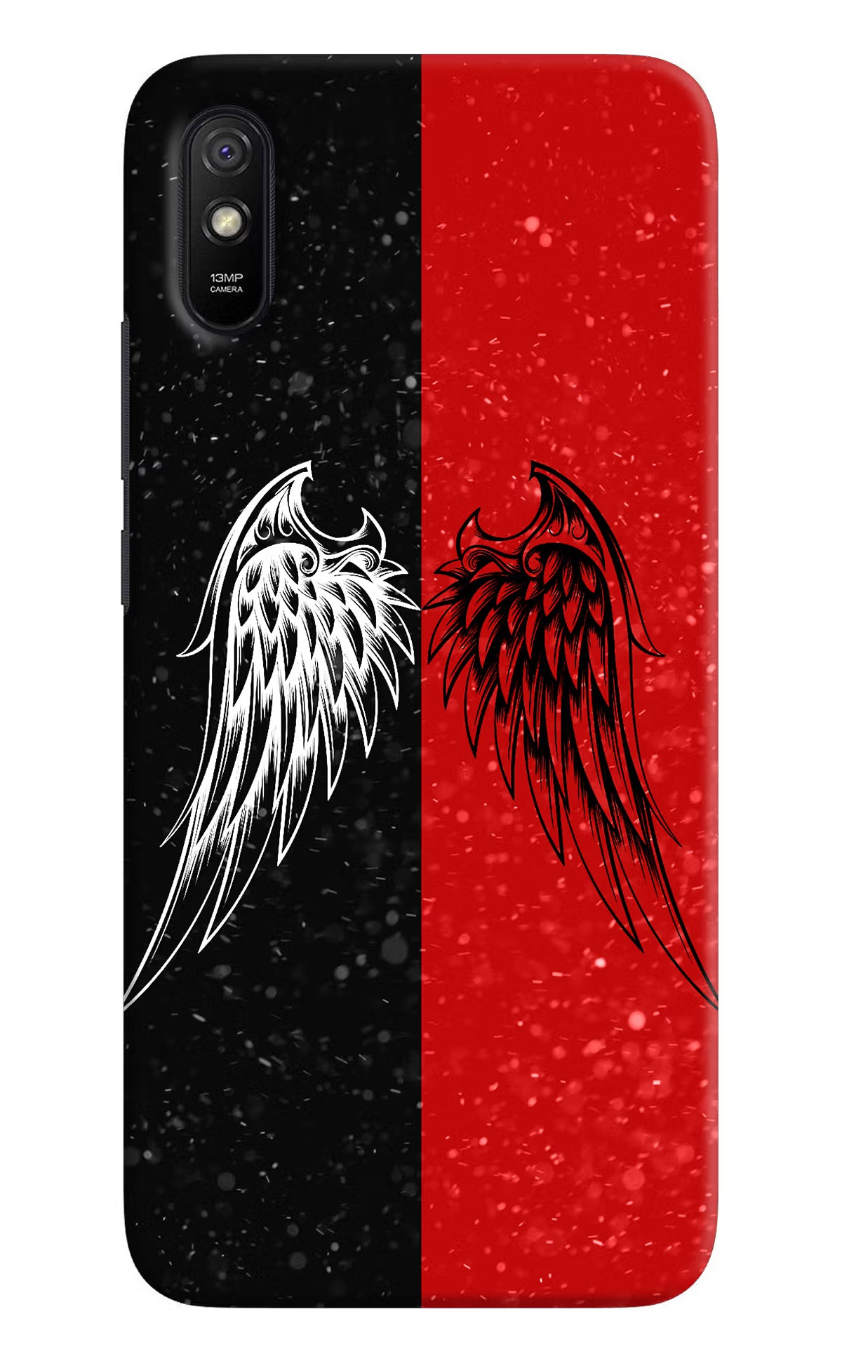 Wings Redmi 9A/9i Hard Case Back Cover by Casekaro