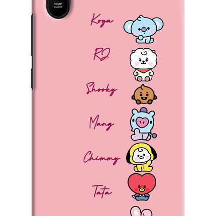 BTS names Redmi 9A/9i Hard Case Back Cover by Casekaro