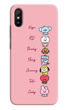 BTS names Redmi 9A/9i Hard Case Back Cover by Casekaro
