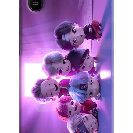 BTS Chibi Redmi 9A/9i Hard Case Back Cover by Casekaro