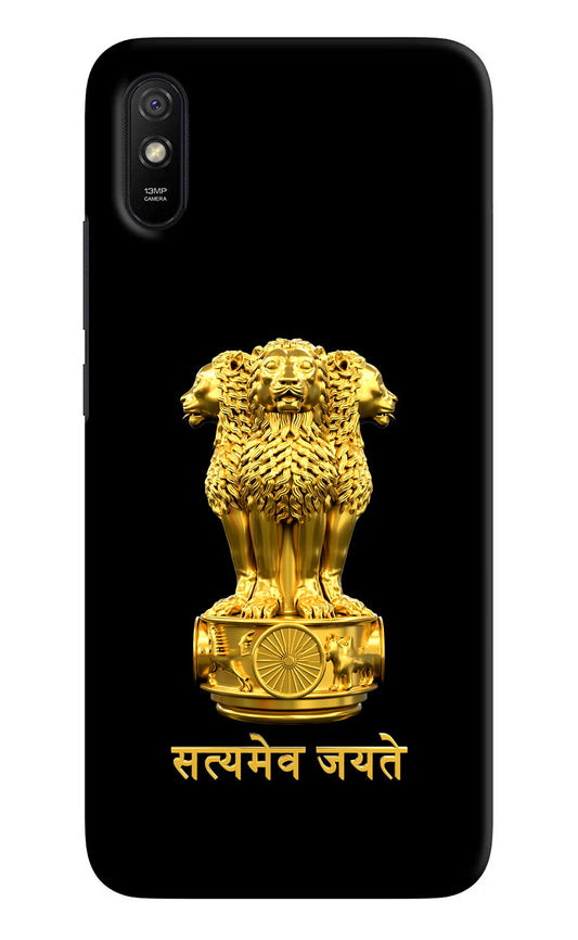 Satyamev Jayate Golden Redmi 9A/9i Hard Case Back Cover by Casekaro