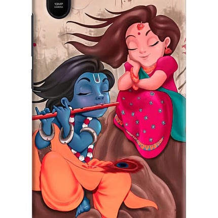 Radhe Krishna Redmi 9A/9i Hard Case Back Cover by Casekaro