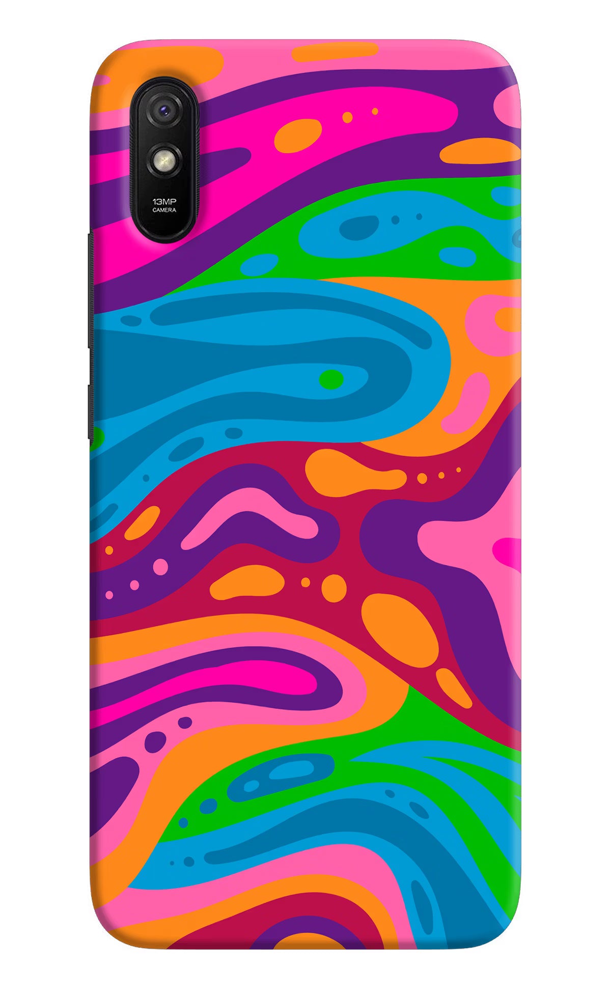Trippy Pattern Redmi 9A/9i Hard Case Back Cover by Casekaro