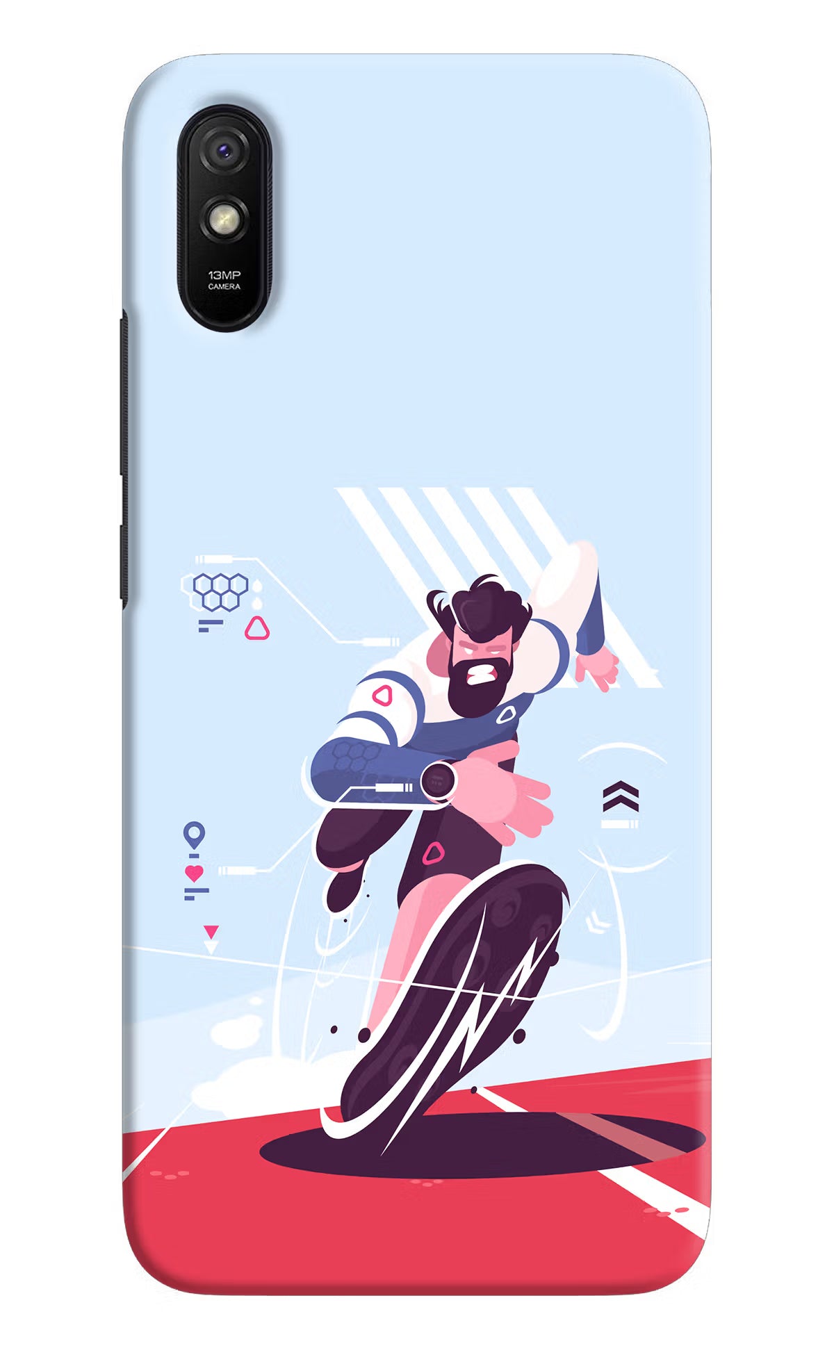 Run Pro Redmi 9A/9i Hard Case Back Cover by Casekaro