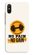 No Pain No Gain Redmi 9A/9i Hard Case Back Cover by Casekaro