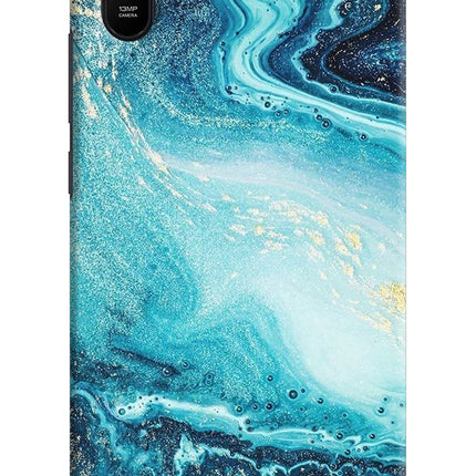 Blue Glitter Marble Redmi 9A/9i Hard Case Back Cover by Casekaro