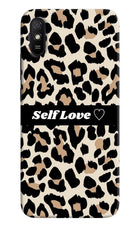 Leopard Print Self Love Redmi 9A/9i Hard Case Back Cover by Casekaro